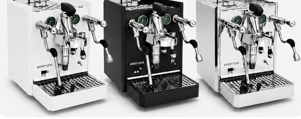 Elenza Modena V2 in White, Black and Polished Stainless Steel